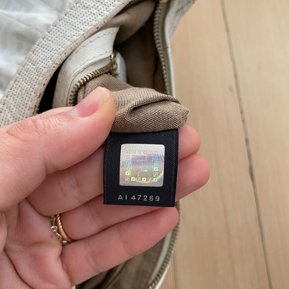 Vintage Fendi White Zucca Chef Hobo Bag - Picture 5 of 13